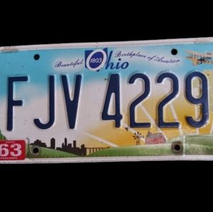 Ohio Authentic License Plate Art Farm Midwest
